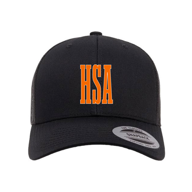 The HSA Banner | Black Retro Trucker Cap