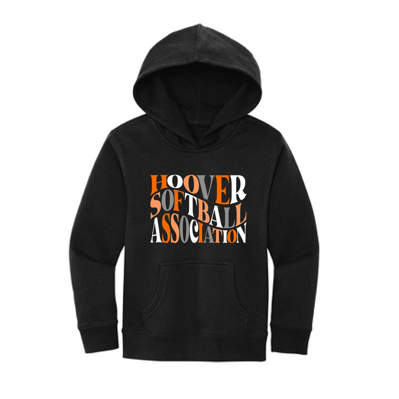 The HSA Wavy | Black Youth Hoodie