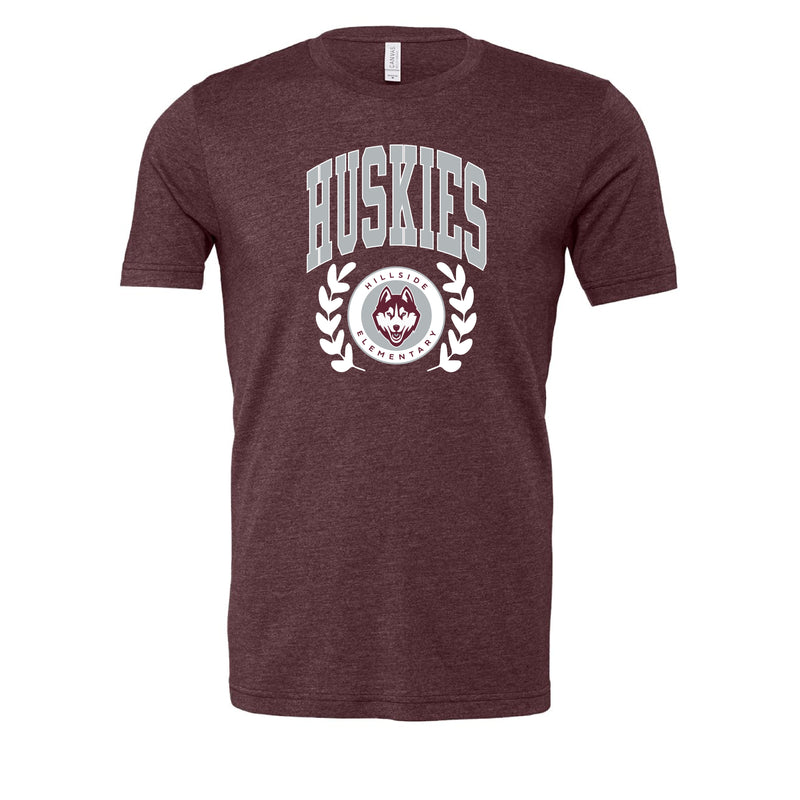 The Huskies Seal | Heather Maroon Tee