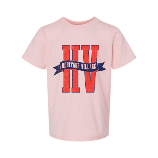 The HV Banner | Pink Oversized Youth Tee