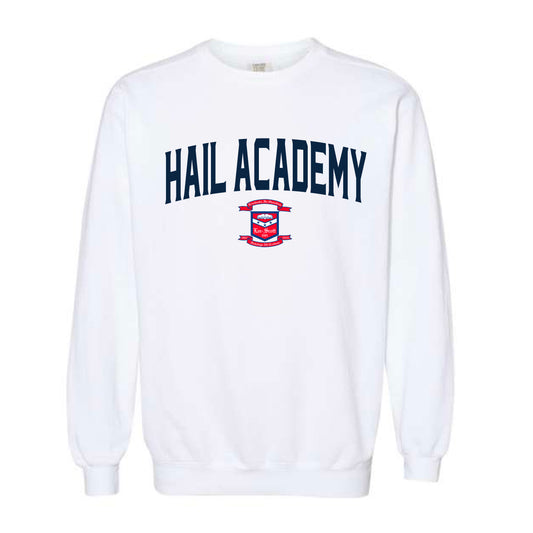 The Hail Academy | White Sweatshirt