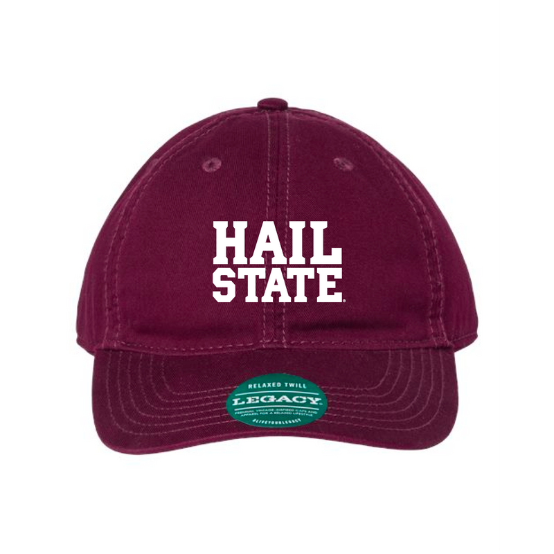 The Hail State Logo Embroidered | Maroon Legacy Dad Hat