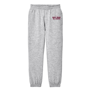 The Hail State Puff | Youth Light Heather Grey Sweatpants