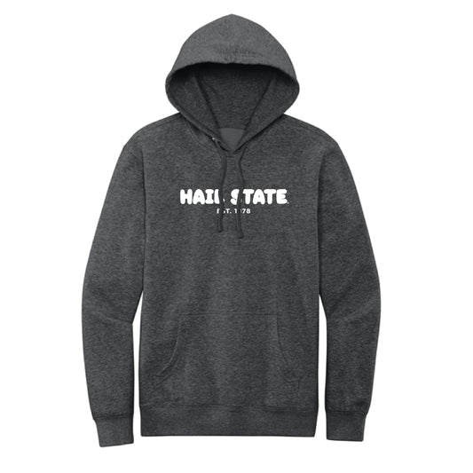 The Hail State Puff | Heathered Charcoal Hoodie