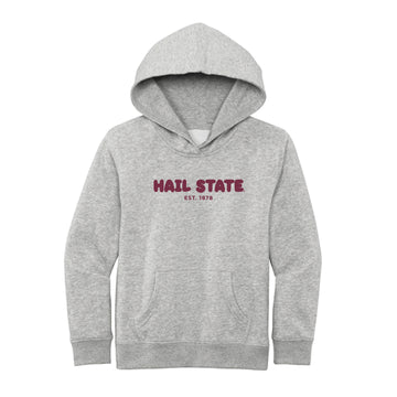 The Hail State Puff | Youth Light Heather Grey Sweatshirt