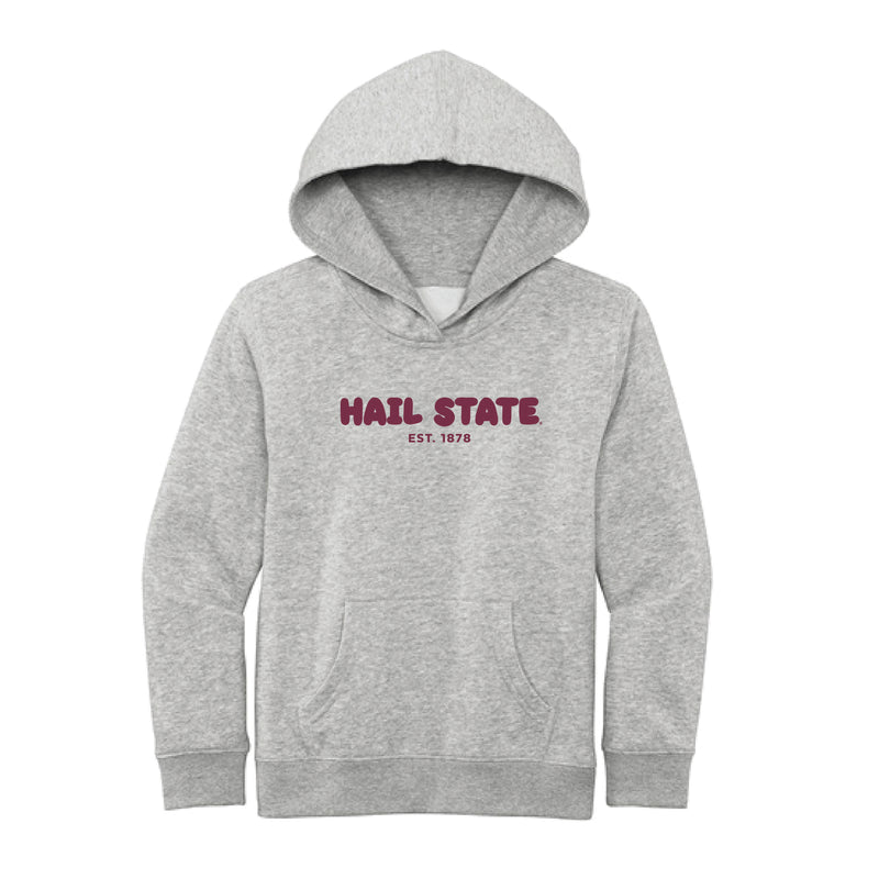 The Hail State Puff | Youth Light Heather Grey Sweatshirt