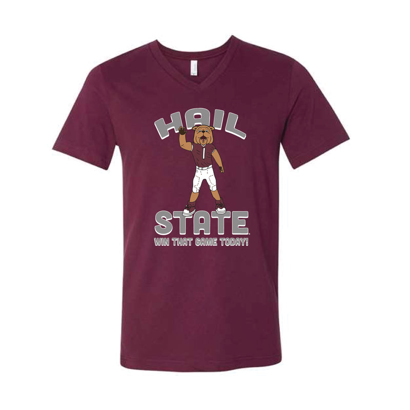 The Hail State | Maroon V-Neck Tee