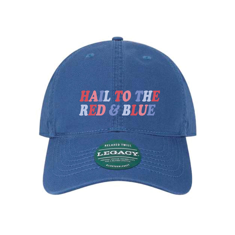 The Hail to the Red & Blue Rainbow Embroidered | Royal Richardson Trucker Cap