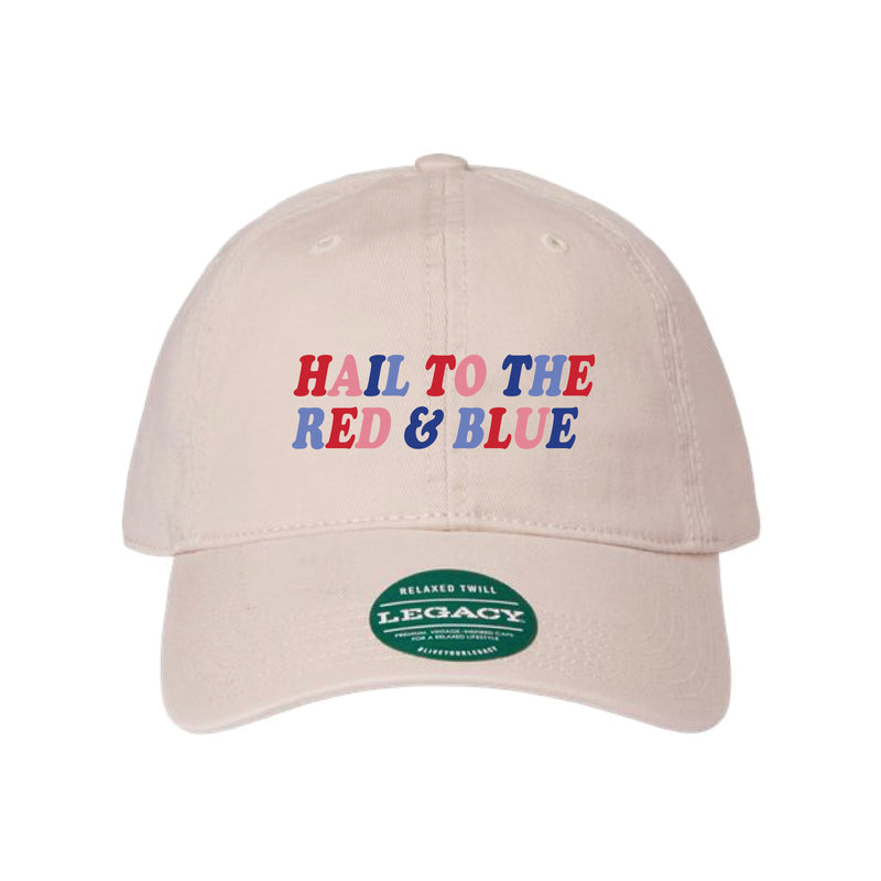 The Hail to the Red & Blue Rainbow Embroidered | Stone Legacy Dad Hat