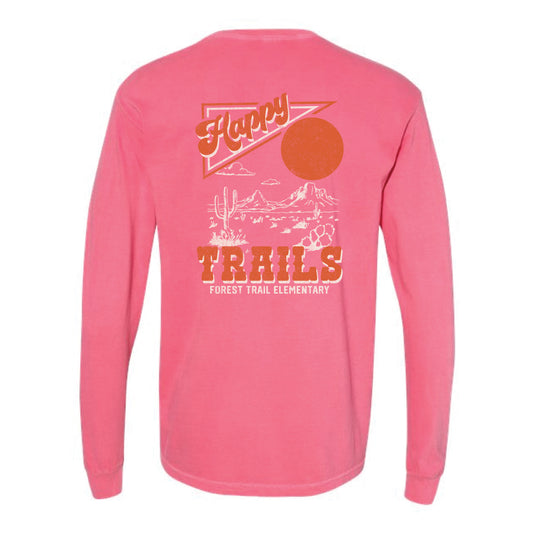 The Happy Trails | Adult Crunchberry Long Sleeve Tee