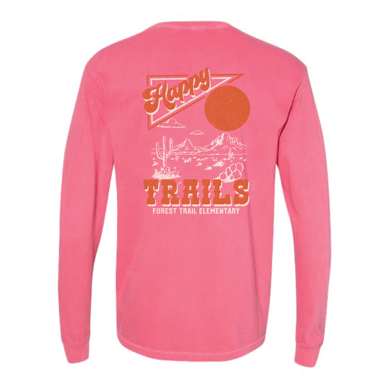 The Happy Trails | Adult Crunchberry Long Sleeve Tee