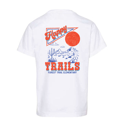 The Happy Trails | Youth White Tee