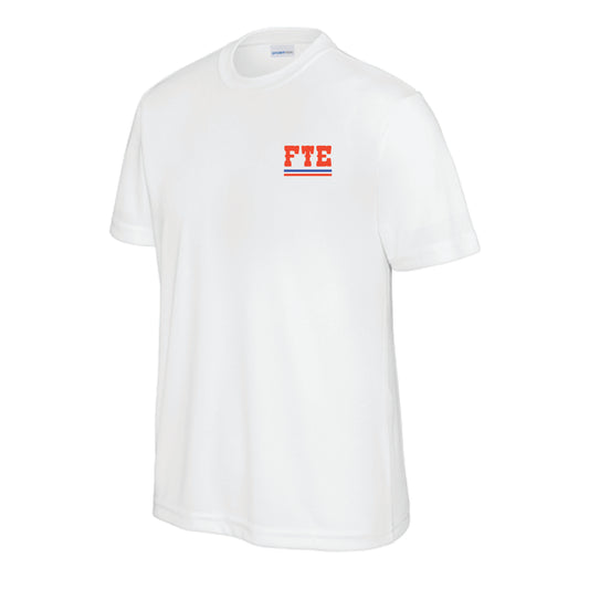 The Happy Trails | Youth White Performance Tee