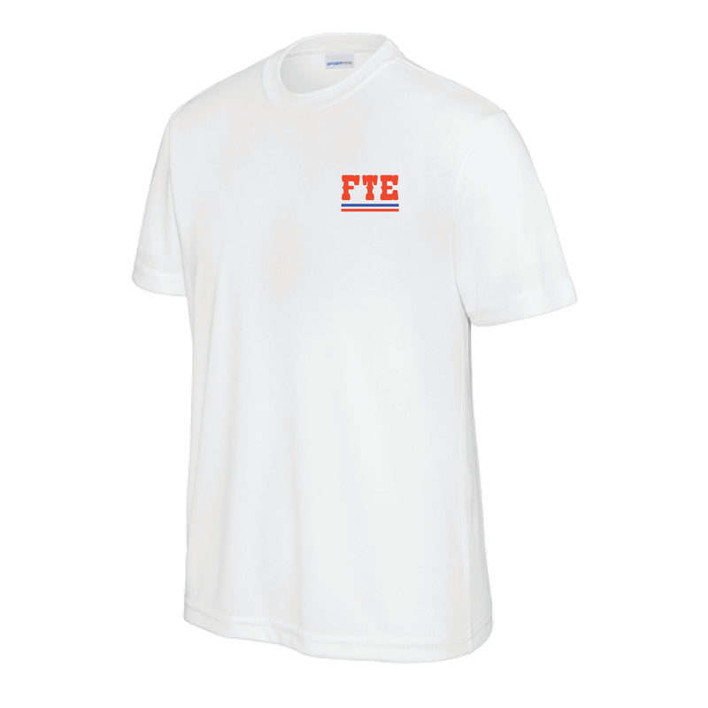 The Happy Trails | Youth White Performance Tee