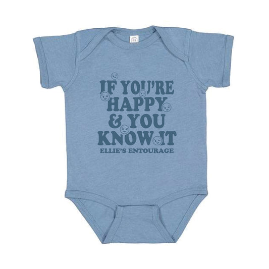 The Happy & You Know It | Vintage Indigo Infant Tee