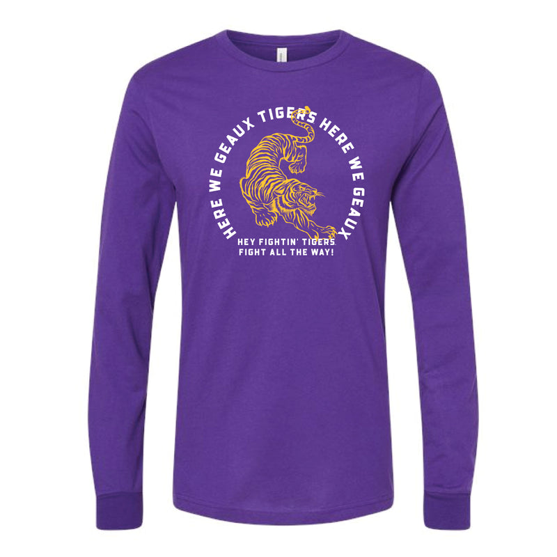 The Here We Go Tigers Arch | Team Purple Long Sleeve