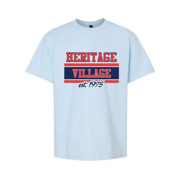The Heritage Village EST | Light Blue Youth Tee