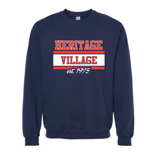 The Heritage Village EST | Navy Crewneck