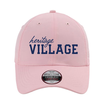 The Heritage Village Hat | Embroidered Pink Hat
