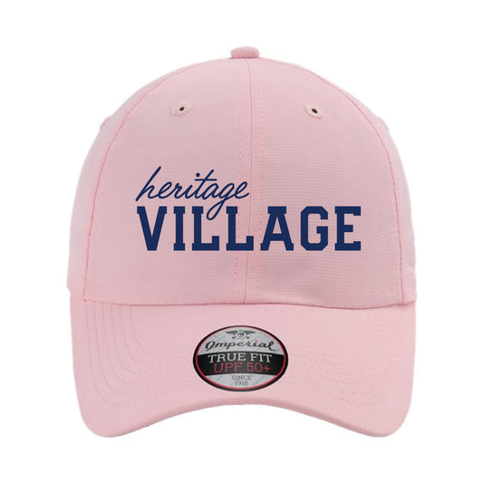The Heritage Village Hat | Embroidered Pink Hat