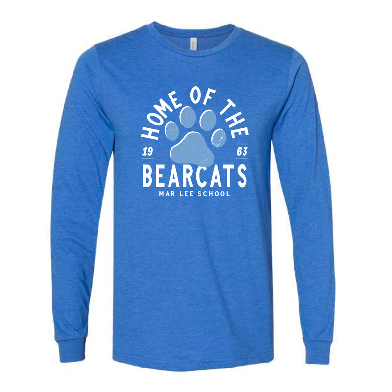 The Home of the Bearcats | Heather True Royal Long Sleeve Tee