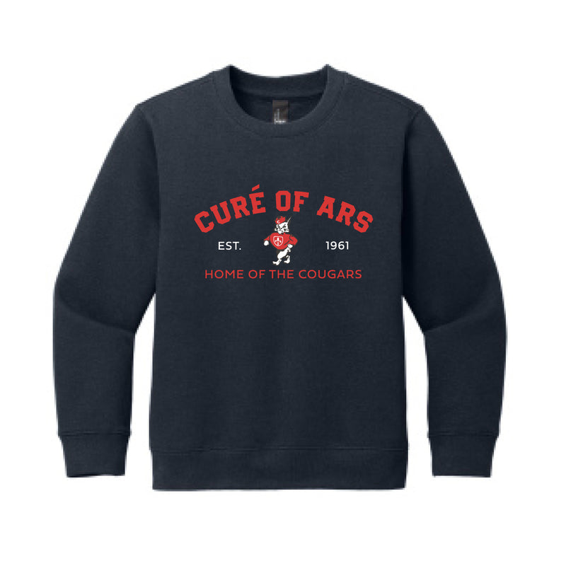 The Home of the Cougars | New Navy Youth Fleece Crew