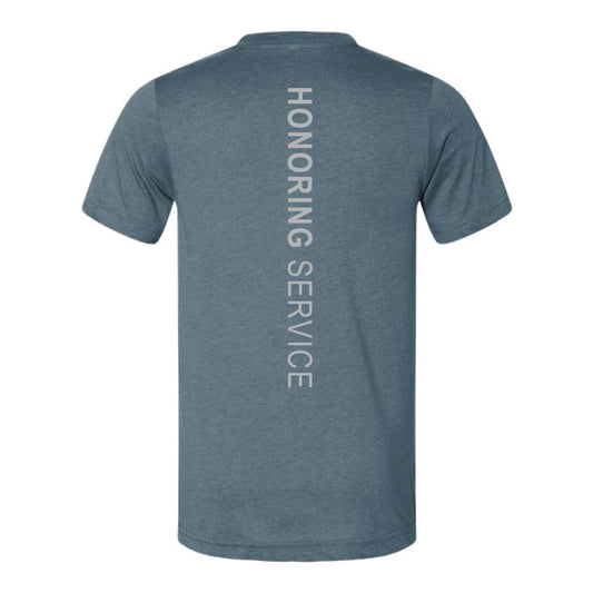 The Honoring Service | Adult Heather Slate Tee
