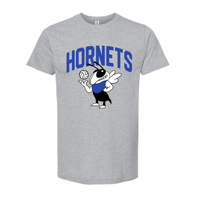 The Volleyball Hornet | Heather Grey Oversized Tee