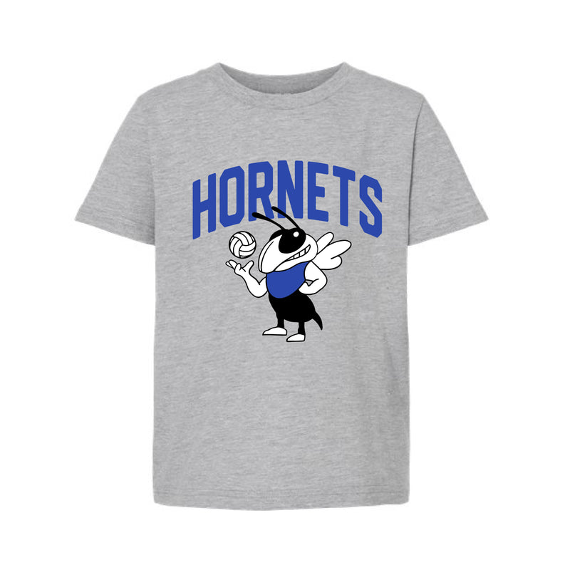 The Volleyball Hornet | Heather Grey Oversized Youth Tee