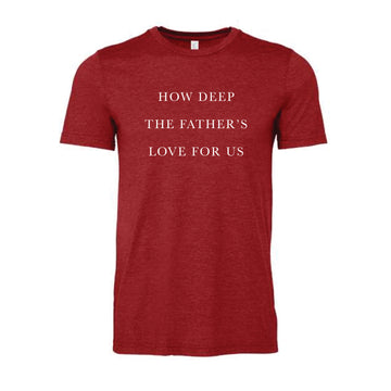 The How Deep | Adult Heather Canvas Red Tee