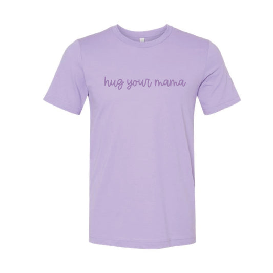 The Hug Your Mama Script | Dark Lavender Tee