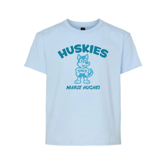 The Huskies Arch | Youth Light Blue Tee