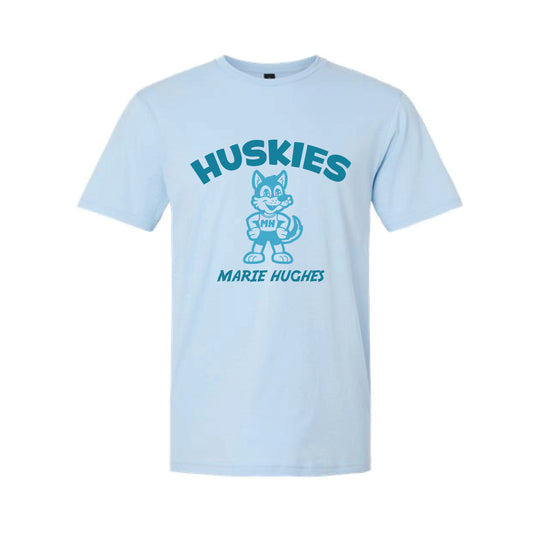 The Huskies Arch | Adult Light Blue Tee