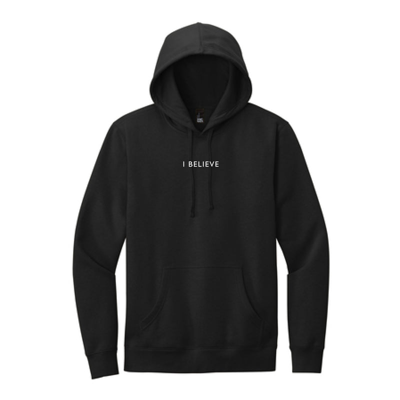 The I Believe | Adult Black Fleece Hoodie