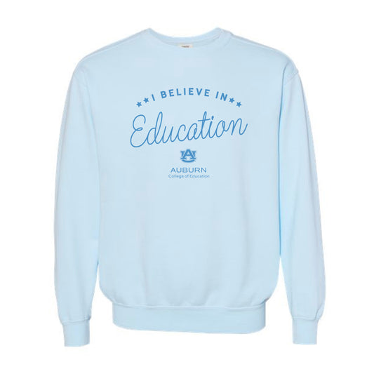 The I Believe In Education | Adult Chambray Sweatshirt