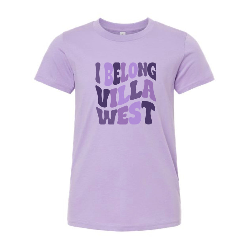 The I Belong Villa West | Dark Lavender Youth Tee