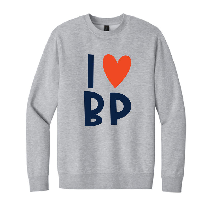 The I Love BP | Light Heather Grey Sweatshirt
