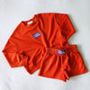 The Ava Airy Shorts Fight Tigers Woven Label | Orange