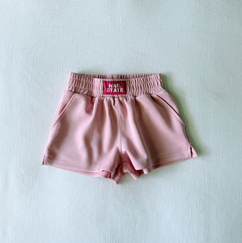 The Light Pink Ava Airy Shorts | Hail State Woven Label