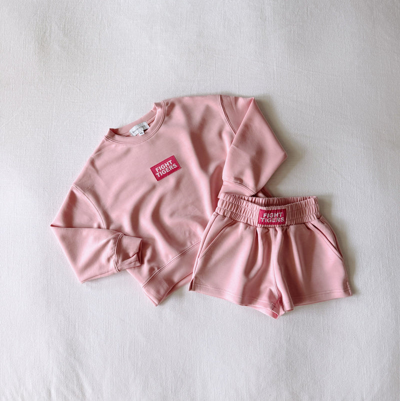 The Light Pink Ava Airy Shorts | Fight Tigers Woven Label