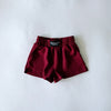 The Ava Airy Shorts Woo Pig Sooie Woven Label | Deep Red