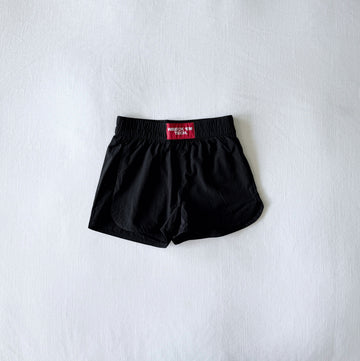 The Liz Nylon Shorts Wreck Em Tech Woven Label | Black