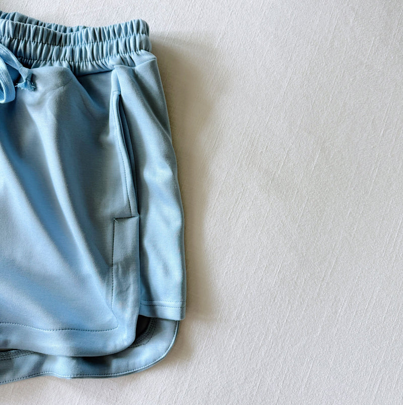 The Youth Light Blue Kristen Lounge Shorts | War Eagle Woven Label