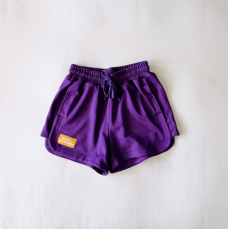 The Youth Purple Kristen Lounge Shorts | North Alabama Woven Label