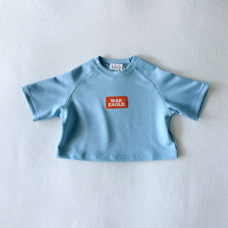 The Youth Light Blue Kristen Airy Top | War Eagle Woven Label