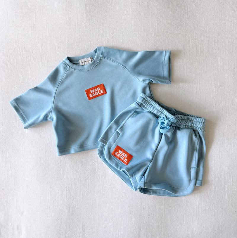 The Youth Light Blue Kristen Airy Top | War Eagle Woven Label