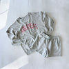 The Mallory Crewneck Arkansas Applique | Youth Light Grey