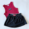 The Alli Tennis Skort Wooo Pig Sooie Woven Label | Black