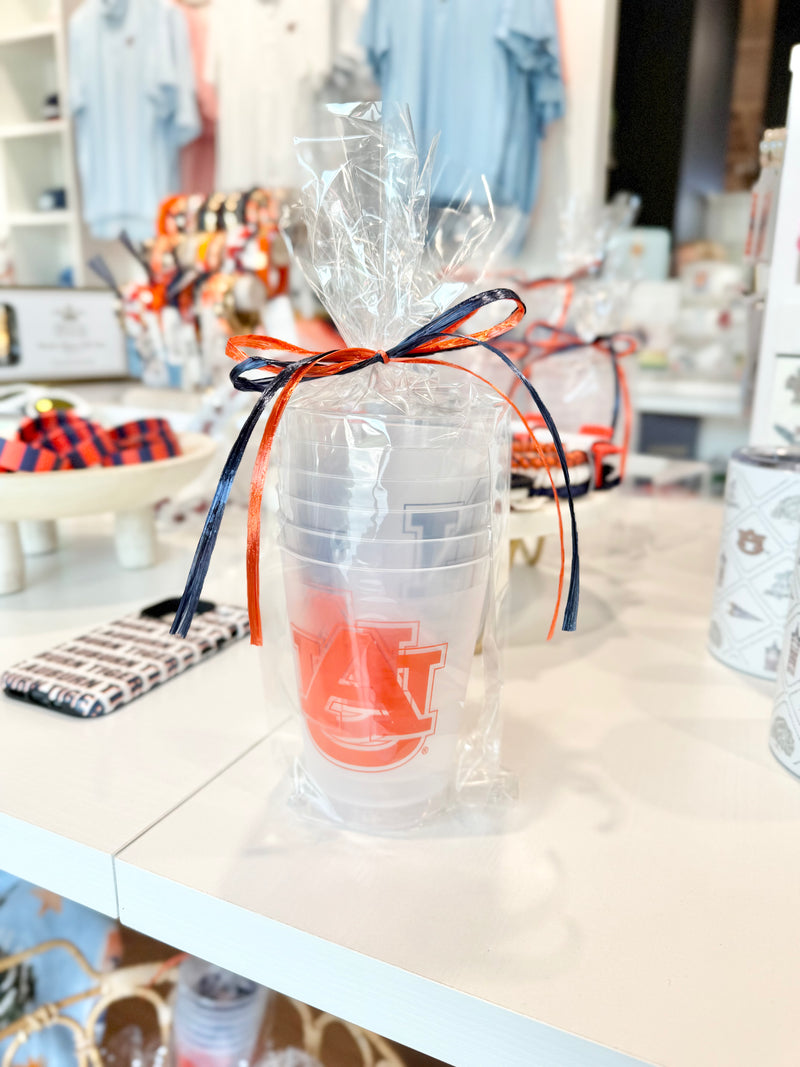 The AU Cup Set | Orange and Blue - Set of 6