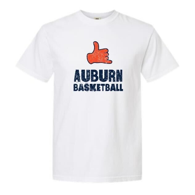 The Auburn Basketball Call | Adult White Tee